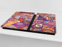 Placa de cocina de cristal 60D21: Mosaico 2