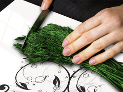 Glass Pastry Board 60D18: Butterfly