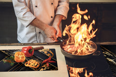 Tabla de cortar - Cubierta de la placa de inducción D04 Serie Bebidas: Cerezas 7