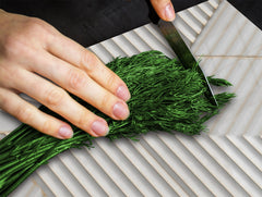 TEMPERED GLASS CHOPPING BOARD – Glass Cutting Board and Worktop Saver – Worktop protector; MEASURES: SINGLE: 60 x 52 cm (23,62” x 20,47”); DOUBLE: 30 x 52 cm (11,81” x 20,47”); D30 Decorative Surfaces Series: White hexagons