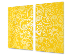 Tempered GLASS Kitchen Board – Impact & Scratch Resistant D10B Textures Series B: Texture 79