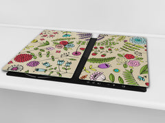 Worktop Saver 60D06B: Colorful flowers