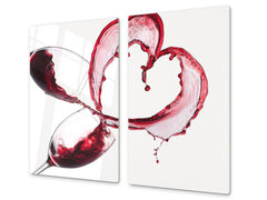 Chopping Board - Induction Cooktop Cover D04 Drinks Series: Wine 15