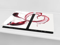Chopping Board - Induction Cooktop Cover D04 Drinks Series: Wine 15