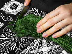 Glass stove top 60D21: Black & White Pattern 2