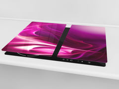 Tabla de cortar de CRISTAL templado D01 Serie abstracta: Textura 21