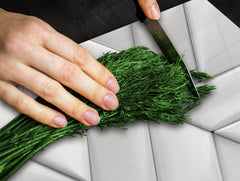 TEMPERED GLASS CHOPPING BOARD – Glass Cutting Board and Worktop Saver – Worktop protector; MEASURES: SINGLE: 60 x 52 cm (23,62” x 20,47”); DOUBLE: 30 x 52 cm (11,81” x 20,47”); D30 Decorative Surfaces Series: Leather tiles