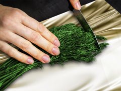 Tempered GLASS Cutting Board – Worktop saver and Pastry Board – Glass Kitchen Board; MEASURES: SINGLE: 60 x 52 cm (23,62” x 20,47”); DOUBLE: 30 x 52 cm (11,81” x 20,47”); D28 Golden Waves Series: Luxury fabric 1