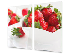 KITCHEN BOARD & Induction Cooktop Cover D07 Fruits and vegetables: Strawberry 11