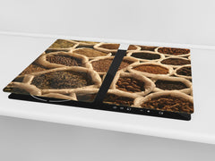 KITCHEN BOARD & Induction Cooktop Cover D05 Coffee Series: Spices 3