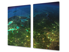 Panneau de cuisine en verre trempé D09 Autre: Cosmos 9