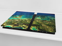 Tempered GLASS Kitchen Board D09 Other: Cosmos 10