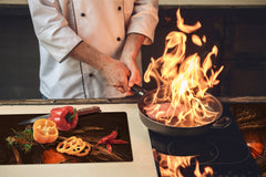 Tabla de cortar - Cubierta de la placa de inducción D04 Serie Bebidas: Cerezas 7