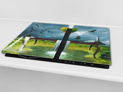 Glass Pastry Board 60D18: World