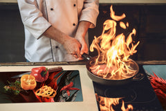 Tabla de cortar - Cubierta de la placa de inducción D04 Serie Bebidas: Cerezas 7