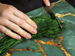 Chopping Board - Induction Cooktop Cover D21 Marbles 1 Series: Swirls of marble