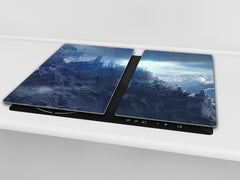 Glass Pastry Board 60D18: Dark castle