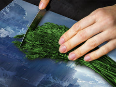 Glass Pastry Board 60D18: Dark castle