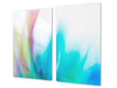 Tempered GLASS Cutting Board D01 Abstract Series: Texture 13