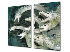 Tabla de cortar - Cubierta de la placa de inducción D04 Serie Bebidas: Cerezas 7