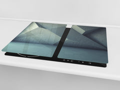 Asse da cucina in VETRO temperato – Tagliere in vetro; D09 Serie Diversi: Trama 55