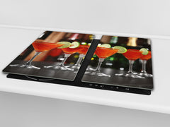 Glass Countertop 60D11: Orange Cosmopolitan