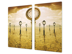 Glass stove top 60D19: Clocks