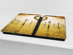 Glass stove top 60D19: Clocks