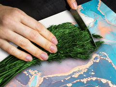 Chopping Board - Worktop saver and Pastry Board - Glass Cutting Board D23 Colourful abstractions: Abstract fluid art