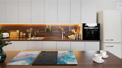 Chopping Board - Worktop saver and Pastry Board - Glass Cutting Board D23 Colourful abstractions: Abstract fluid art