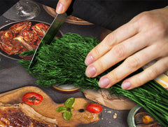 Tempered GLASS Cutting Board 60D16: Seafood 2