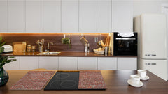 KITCHEN BOARD & Induction Cooktop Cover – Glass Pastry Board D25 Textures and tiles 1 Series: Classic red brick pattern