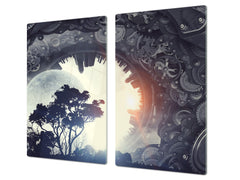 Glass Pastry Board 60D18: Digital world