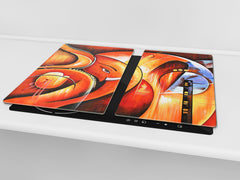 Tabla de cortar - Cubierta de la placa de inducción D04 Serie Bebidas: Cerezas 7