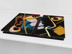 Schneidbrett aus Hartglas und schützende Arbeitsoberfläche D04 Drinks Series: Cherries 7