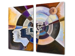 Tabla de cortar - Cubierta de la placa de inducción D04 Serie Bebidas: Cerezas 7