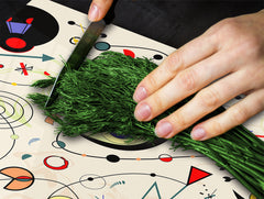 Glass Cutting Board 60D15: Colorful eye