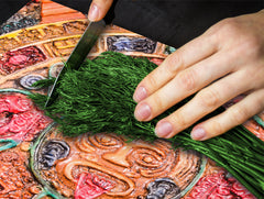 Glass stove top 60D19: Colorful signs