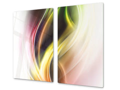 Schneidbrett aus Hartglas und schützende Arbeitsoberfläche D01 Abstract Series: Abstract Art 53