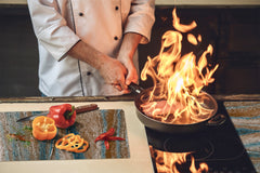 Tabla de cortar - Cubierta de la placa de inducción D04 Serie Bebidas: Cerezas 7