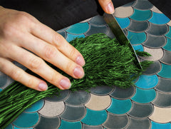 TEMPERED GLASS CHOPPING BOARD – Glass Cutting Board and Worktop Saver Textures and tiles 2 Series: Fish scales pattern