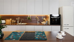 TEMPERED GLASS CHOPPING BOARD – Glass Cutting Board and Worktop Saver Textures and tiles 2 Series: Fish scales pattern