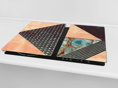 TEMPERED GLASS CHOPPING BOARD – Glass Cutting Board and Worktop Saver D26 Textures and tiles 2 Series: Diverse tile pattern