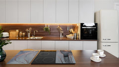 Chopping Board - Worktop saver and Pastry Board - Glass Cutting Board D23 Colourful abstractions: Abstract golden veins