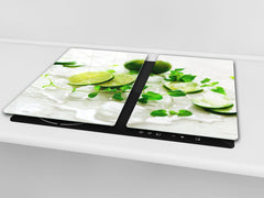 Arbeitsplattenschoner und Nudelbrett 60D02: Zitrone mit Eis