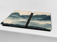 Glass Pastry Board 60D18: Departing birds