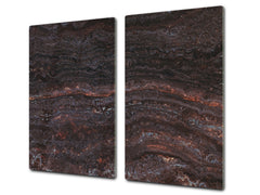 Chopping Board - Induction Cooktop Cover - Glass Cutting Board D22 Marbles 2 Series: Italian marble