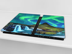 Worktop saver and Pastry Board 60D08: Aurora borealis