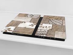 TEMPERED GLASS CHOPPING BOARD – Glass Cutting Board and Worktop Saver D26 Textures and tiles 2 Series: Sculpted tile texture