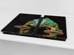 Tempered GLASS Cutting Board 60D01: Chameleon 2